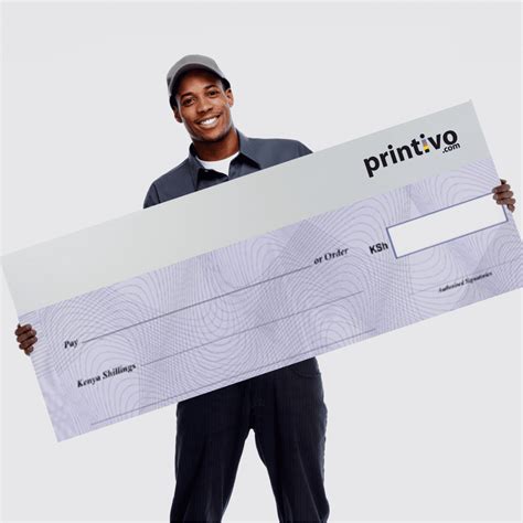 large dummy cheque